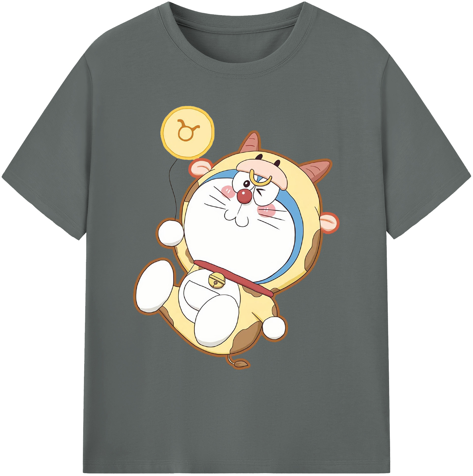 （画像用） ドラえもん Doraemon 綿100％ メンズ半袖Tシャツ｜肌触りやわらか＆通気性